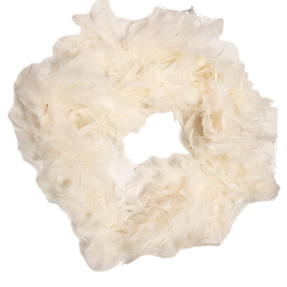Eggshell Off White 3 Ct Chandelle Feather Boa 45 gm 2 yds